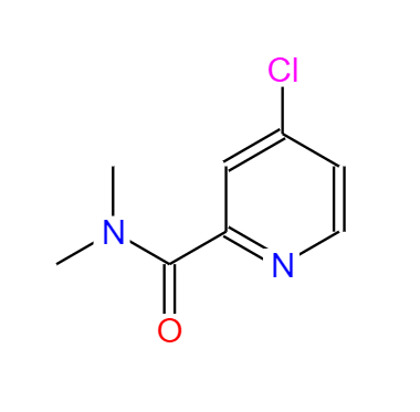  CAS： 114780-06-2，中文名称： 4-氯-N,N-二甲基吡啶酰胺 英文名称：4-Chloro-N,N-dimethylpicolinamide