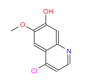 CAS： 205448-31-3，中文名称： 4-氯-6-甲氧基-7-喹啉醇 英文名称：4-chloro-6-Methoxyquinolin-7-ol 