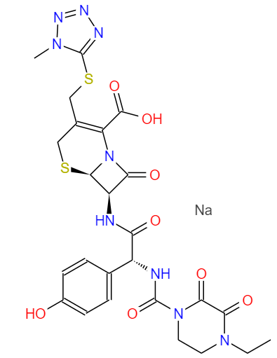 CAS： 62893-20-3，中文名称： 头孢哌酮钠 英文名称：Cefoperazone sodium 