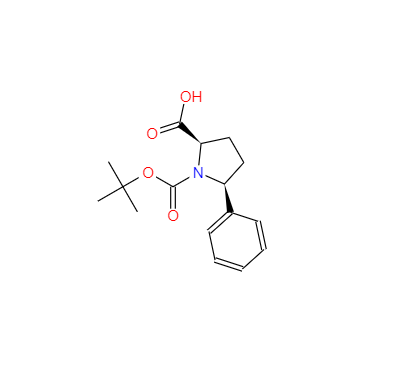 CAS:158706-46-8,中文名称:Boc-(2r,5s)-5-苯基-吡咯烷-2-羧酸 英文名称:Boc-(2R,5S)-5-phenylpyrrolidine-2carboxylic acid