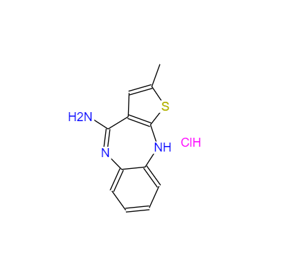 CAS： 138564-60-0，英文名称：4-Amino-2-Methyl-10H-Thiene[2,3-b][1,5]Benzodiazepine Hydrochloride 