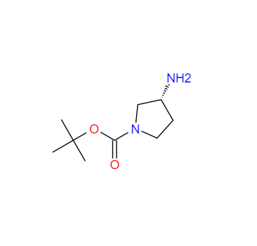 CAS： 147081-49-0，中文名称： (R)-1-Boc-3-氨基吡咯烷 英文名称：(R)-(+)-1-Boc-3-aminopyrrolidine 