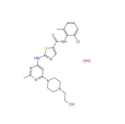CAS： 863127-77-9，中文名称： 达沙替尼 英文名称：Dasatinib Monohydrate 