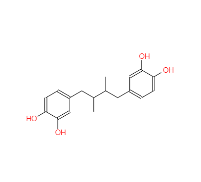 CAS： 500-38-9，中文名称： 去甲二氢愈创木酸 英文名称：Nordihydroguaiareticacid 