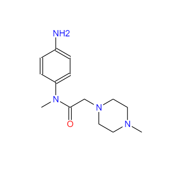 CAS：262368-30-9，中文名称：BIBF1120中间体 英文名称：N-(4-aminophenyl)-N-methyl-2-(4-methylpiperazin-1-yl)acetamide