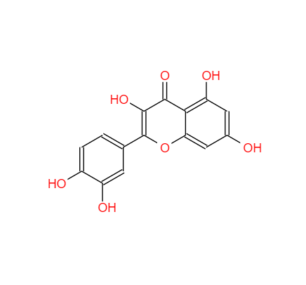 CAS： 117-39-5，中文名称： 槲皮素 英文名称：Quercetine