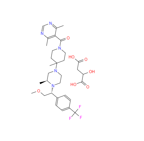 CAS： 541503-81-5，中文名称： Vicriviroc 苹果酸盐 英文名称：Vicriviroc Malate 