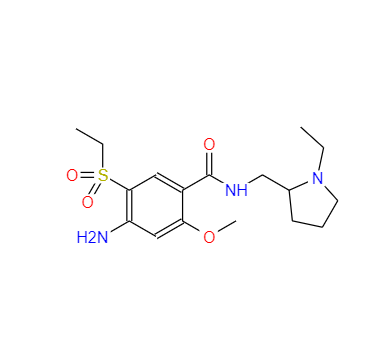 CAS： 71675-85-9，中文名称： 阿米舒必利 英文名称：Amisulpride 