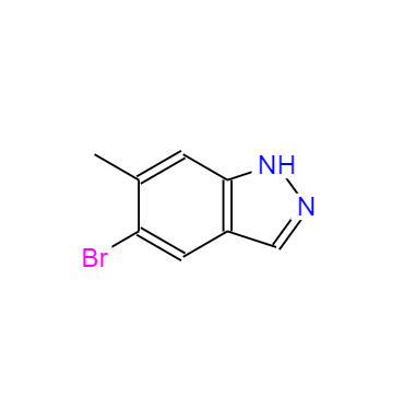 CAS： 885223-72-3，中文名称： 5-溴-6-甲基-1H-吲唑 英文名称：5-Bromo-6-methyl-1H-indazole 