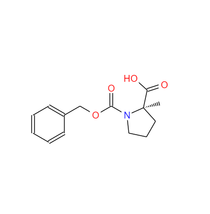CAS：63399-74-6，中文名称：Veliparib的中间体 英文名称：R-1-(Benzyloxycarbonyl)-2-Methylpyrrolidine-2-carboxylic acid