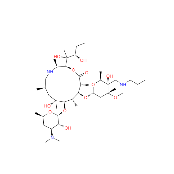 CAS： 280755-12-6,中文名称： 泰拉菌素 英文名称：Tulathromycin A 