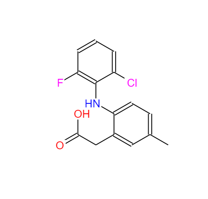 CAS： 220991-20-8，中文名称： 罗美昔布 英文名称：Lumiracoxib 