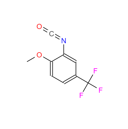 CAS： 16588-75-3，英文名称：Benzene,2-isocyanato-1-methoxy-4-(trifluoromethyl)- 