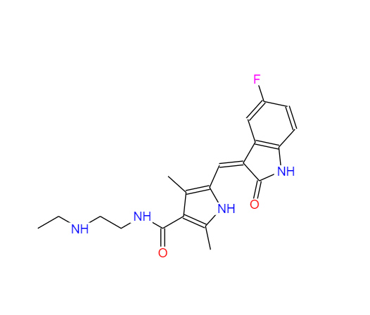 CAS： 356068-97-8，中文名称： N-去乙基舒尼替尼三氟乙酸盐 英文名称：N-Desethyl Sunitinib 