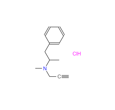 CAS： 14611-52-0，中文名称： 盐酸司来吉兰 英文名称：Selegiline hydrochloride 