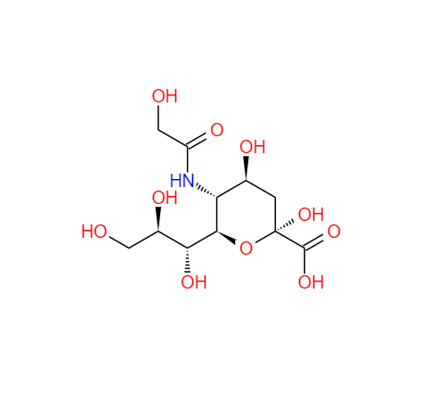CAS： 1113-83-3，中文名称： N-羟乙酰神经氨酸 英文名称：N-Glycolylneuraminicacid 