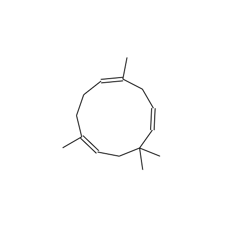 CAS： 6753-98-6，中文名称： α-石竹烯 英文名称：alpha-Caryophyllene 