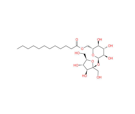 CAS： 25339-99-5，中文名称： 蔗糖单月桂酸酯 英文名称：Sucrose monododecanoate 