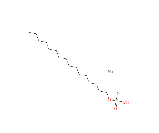 CAS： 1120-01-0，中文名称： 正十六烷基硫酸钠 英文名称：n-Hexadecylsulfate 