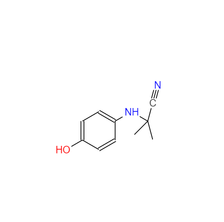 CAS： 26850-26-0，英文名称：2-(4-Hydroxyphenylamino)-2-methylpropanenitrile 