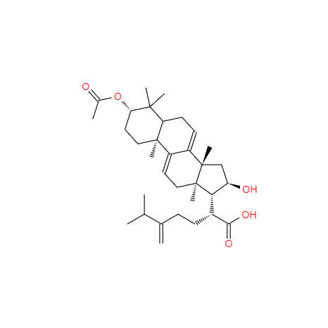 CAS： 77012-31-8，中文名称： 去氢茯苓酸 英文名称：Dehydropachymicacid