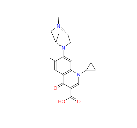 CAS： 112398-08-0，中文名称： 达诺沙星 英文名称：DANOFLOXACIN 