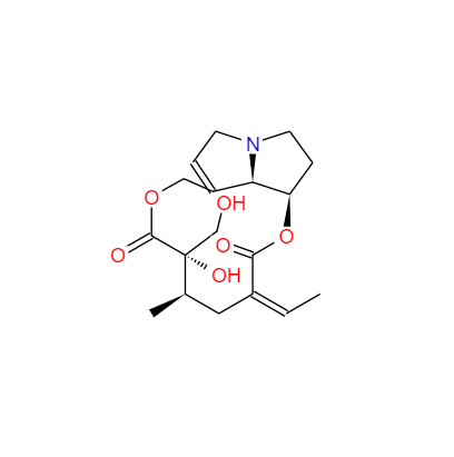CAS： 480-54-6，中文名称： 倒千里光碱 英文名称：Retrorsine 