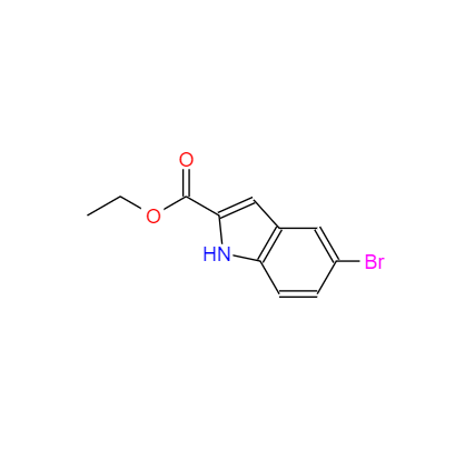 CAS： 16732-70-0，中文名称： 5-溴吲哚-2-甲酸乙酯 英文名称：Ethyl5-bromo-1H-indole-2-carboxylate 