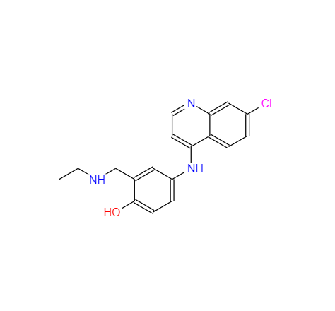 CAS： 79352-78-6，中文名称： 去乙基阿莫地喹 英文名称：N-Desethyl amodiaquine 