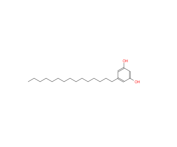 CAS： 3158-56-3，中文名称： 5-十五烷基-1,3-苯二酚 英文名称：Adipostatin A 