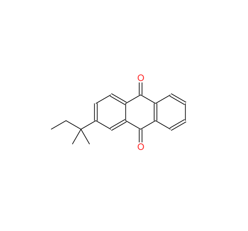 CAS： 32588-54-8，中文名称： 2-叔戊基蒽醌 英文名称：2-(tert-Pentyl)anthracene-9,10-dione 