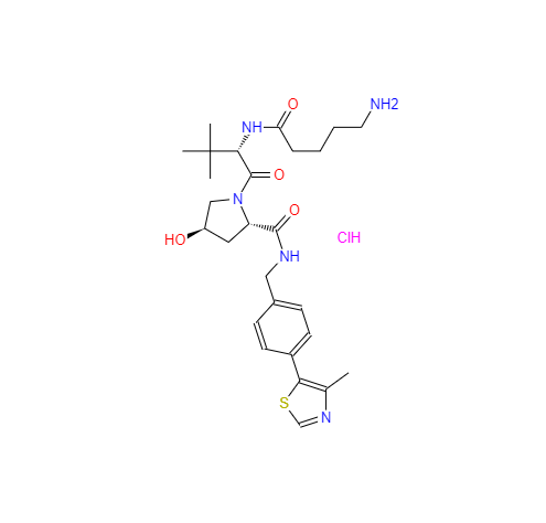 CAS： 2245697-83-8，英文名称：(S,R,S)-AHPC-C4-NH2(hydrochloride) 