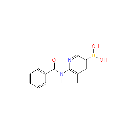  CAS： 446299-81-6，中文名称： (5-甲基-6-(N-甲基苯甲酰氨基)吡啶-3-基)硼酸 英文名称：Ozenoxacin intermediate