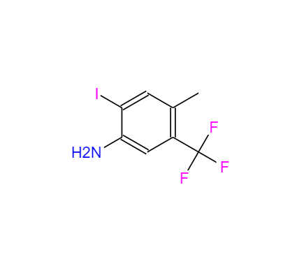 CAS： 872624-68-5，英文名称：2-Iodo-4-methyl-5-trifluoromethyl-phenylamine 