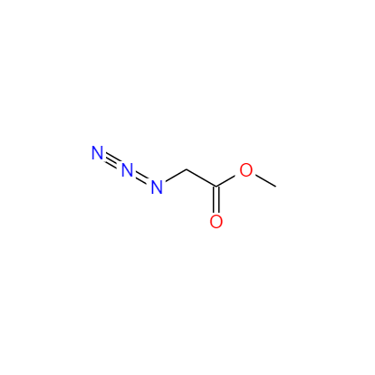 CAS： 1816-92-8，中文名称： 叠氮乙酸甲酯 英文名称：Azidoacetic acid methyl ester 