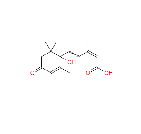  CAS： 14375-45-2，中文名称： 脱落酸 英文名称：Abscisic acid