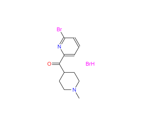 CAS： 1338000-32-0，英文名称：(6-Bromopyridin-2-yl)(1-methylpiperidin-4-yl)methanone hydrobromide 