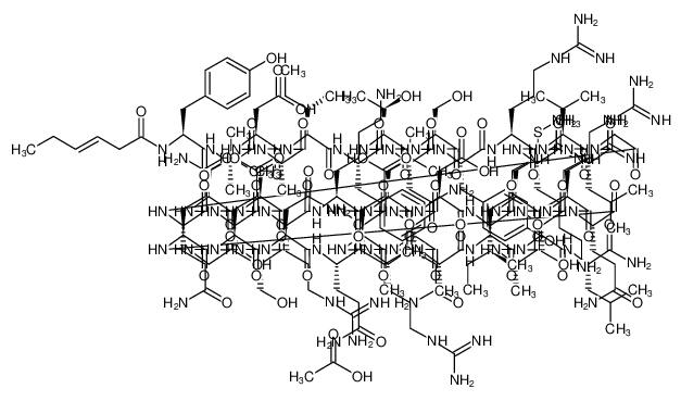 CAS： 901758-09-6，中文名称： 醋酸替莫瑞林 英文名称：Tesamorelin acetate 