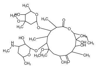  CAS： 101666-68-6，中文名称： 克拉霉素杂质 英文名称：Clarithromycin Impurity