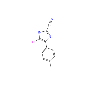 CAS： 120118-14-1，中文名称： 5-氯-4-(对甲苯基)-1H-咪唑-2-腈 英文名称：5-Chloro-4-(p-tolyl)-1H-imidazole-2-carbonitrile 
