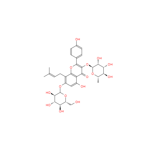 CAS: 39012-04-9,中文名称: 淫羊藿属苷A 英文名称:Epimedoside A