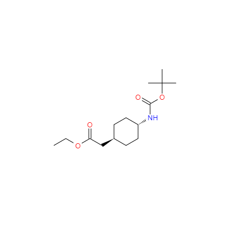 CAS： 946598-34-1，英文名称：Ethyl2-(trans-4-((tert-butoxycarbonyl)amino)cyclohexyl)acetate 