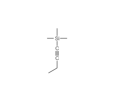 CAS： 62108-37-6，中文名称： 1-（三甲基硅基）丁炔 英文名称：1-Trimethylsilyl-1-butyne 