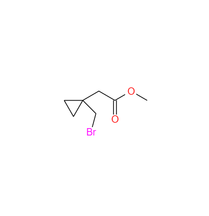 CAS: 855473-50-6,中文名称: 2-(1-(溴甲基)环丙基)乙酸甲酯 英文名称:Methyl 2-(1-(broMoMethyl)cyclopropyl) acetate