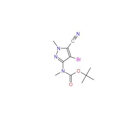  CAS： 1692906-03-8，英文名称：Tert-Butyl (4-bromo-5-cyano-1-methyl-1H-pyrazol-3-yl)(methyl)carbamate