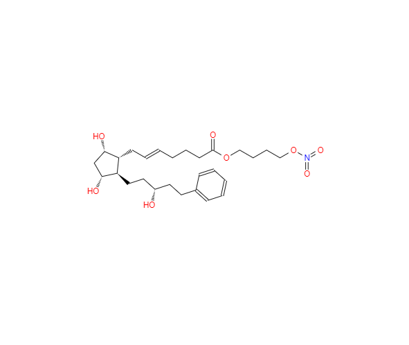 CAS： 860005-21-6，中文名称： 拉坦前列素 英文名称：Latanoprostene Bunod 