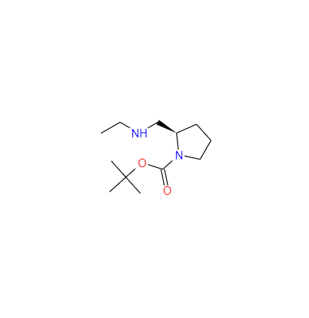 CAS： 1009075-40-4，中文名称： (2R)-1-叔丁氧羰基-2-乙胺基甲基吡咯烷 英文名称：(R)-1-Boc-2-( EthylaMinoMethyl)pyrrolidine 