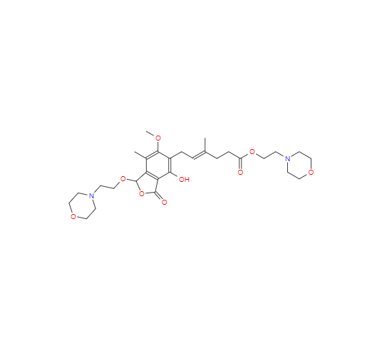 CAS： 1094322-91-4，中文名称： 霉酚酸酯杂质B 英文名称：Mycophenolate Impurity B 