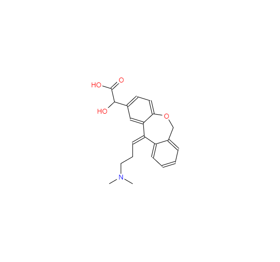  CAS： 1331822-32-2，中文名称： 2-羟基奥洛他定杂质 英文名称：α-Hydroxy Olopatadine