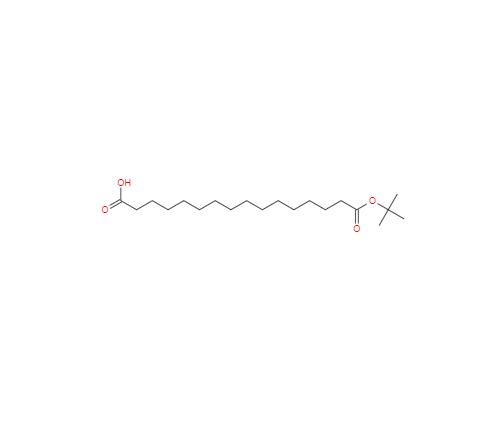 CAS： 843666-27-3，中文名称： 十六烷基二酸单叔丁酯 英文名称：tert-Butyl Hydrogen Hexadecanedioate 